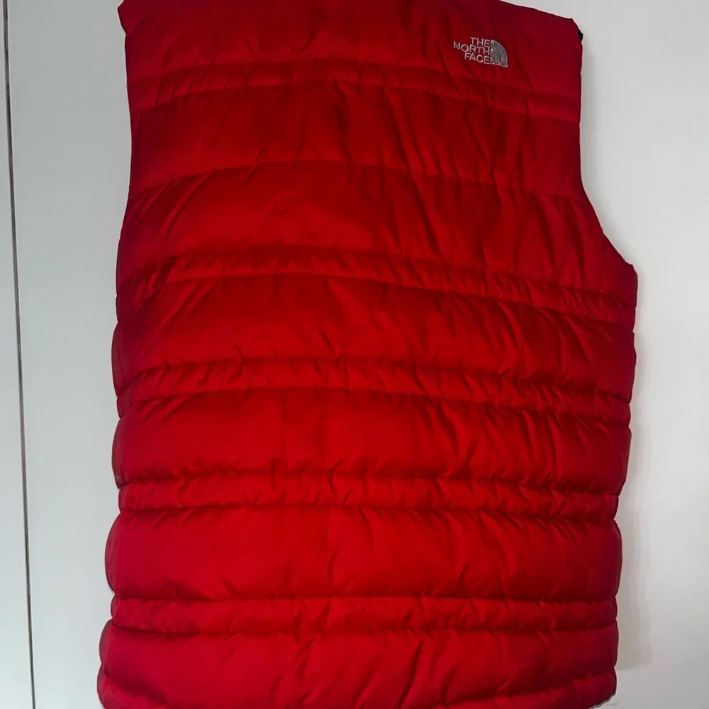 The North Face Red Quilted Puffy Vest - Picture 2 of 3